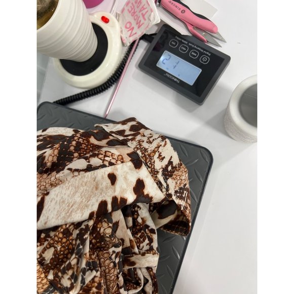 Apt. 9 Python Print Utility Jumpsuit Womens XXL Short Sleeve One Piece Tan - Picture 10 of 12